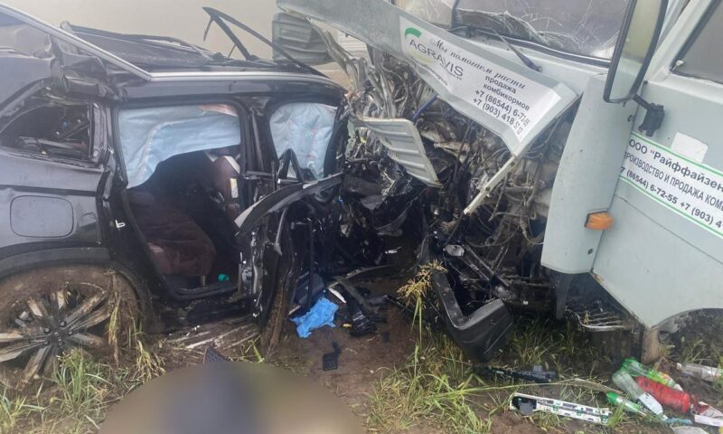 Geely лоб в лоб столкнулся с большегрузом на Кубани, погибли водитель и пассажир