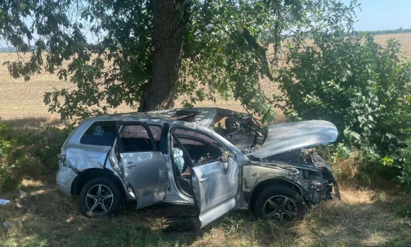 Водитель погиб и 5 пассажиров пострадали в опрокинувшейся иномарке на Кубани