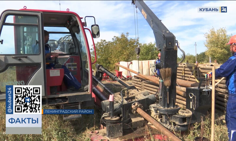 Газопровод проводят под рекой в хуторе Западный Ленинградского района