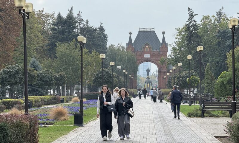 Новогодняя иллюминация появится на Александровском бульваре в Краснодаре