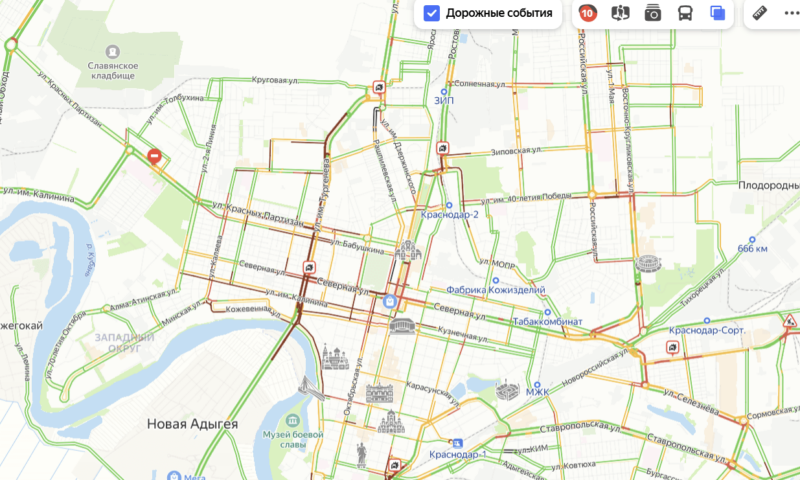 План «Перехват» парализовал движение транспорта в Краснодаре второй день подряд