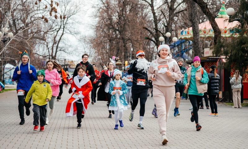 В Краснодаре 1 января прошел благотворительный забег в помощь ветерану СВО