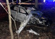 Porsche Cayenne врезался в дерево на Кубани, водитель и пассажир погибли