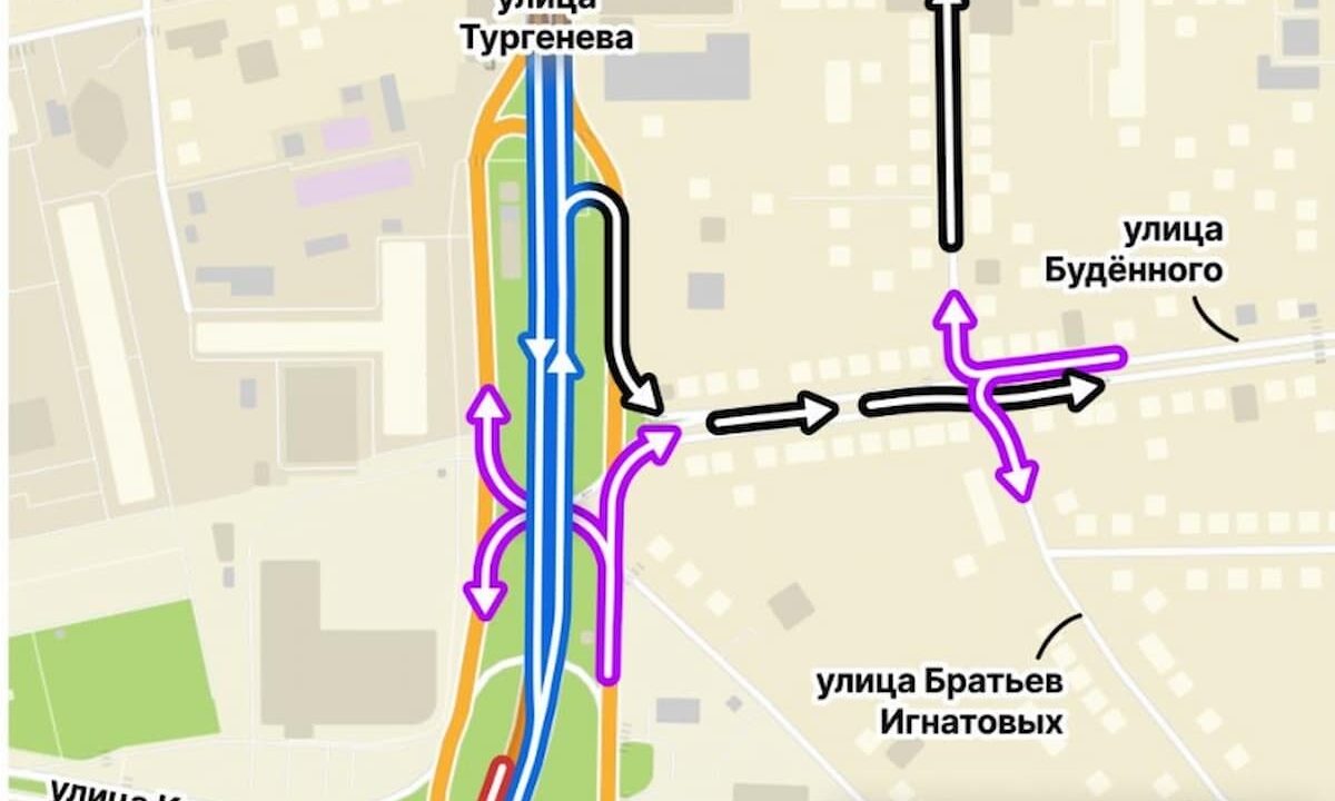 Власти Краснодара: из-за ремонта изменится движение у Тургеневского моста