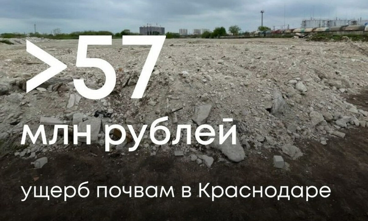 Незаконная свалка в Краснодаре нанесла ущерб природе на 57 млн рублей