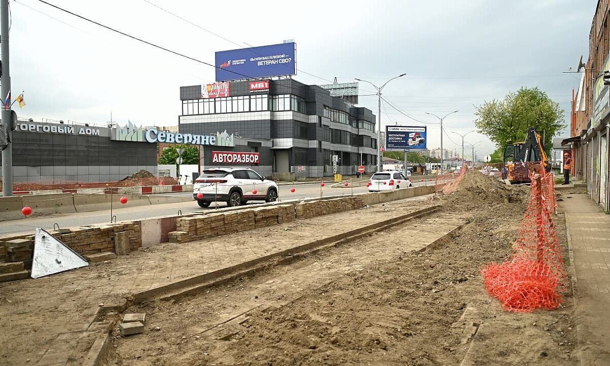 В Краснодаре ограничат движение для строительства ж/д перехода на Уральской