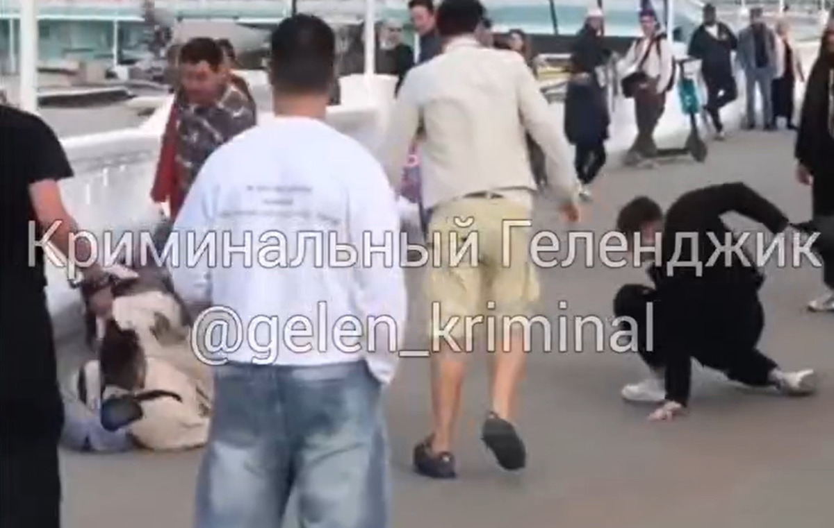 Полиция устанавливает личности участников драки на набережной Геленджика