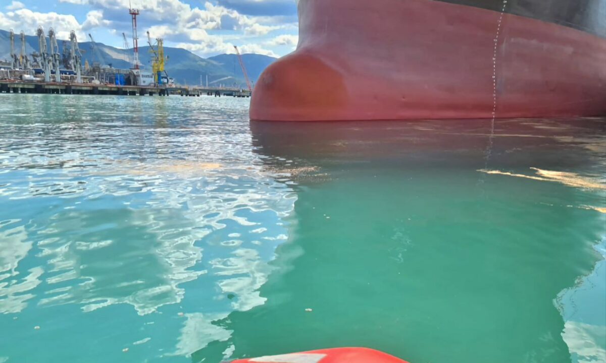 Спасатели собрали все разлившиеся нефтепродукты в морпорту Новороссийска