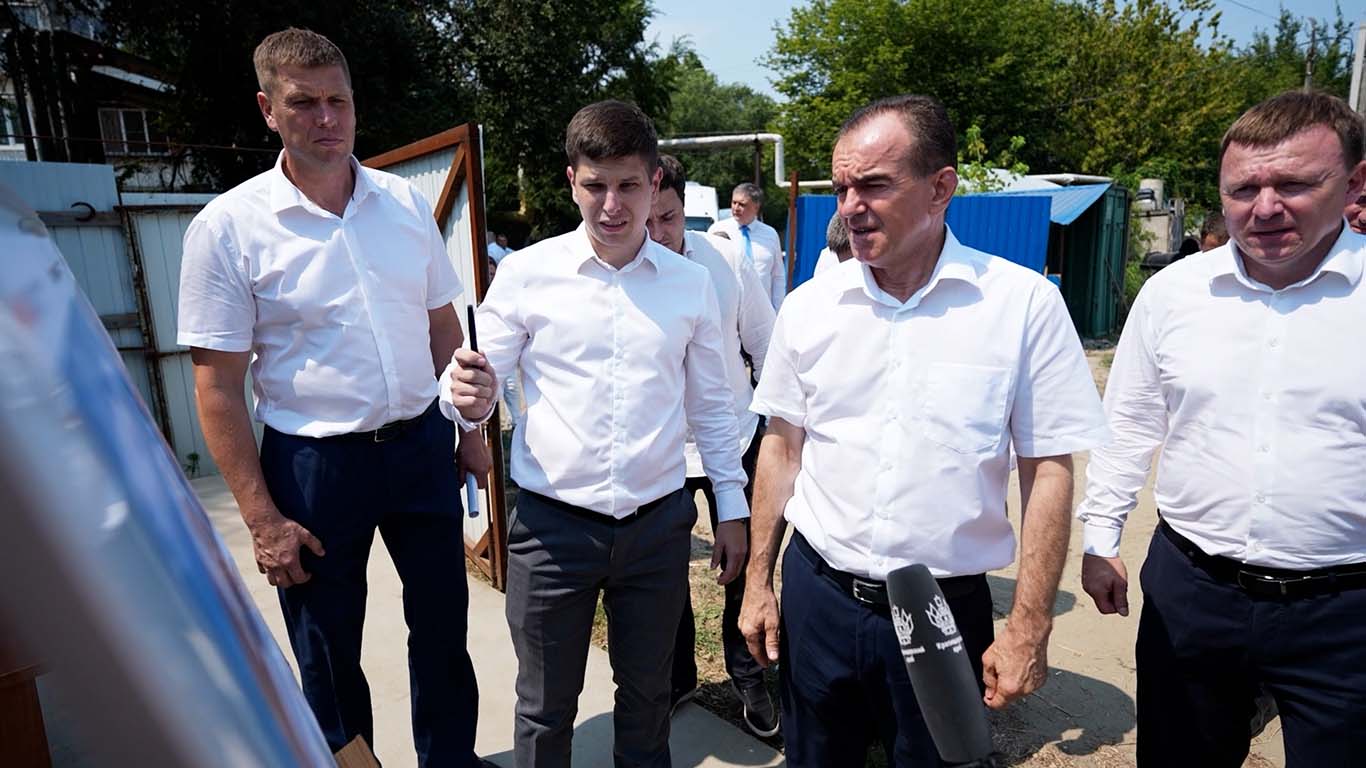 Вениамин Кондратьев проинспектировал строительство соцобъектов в Краснодаре