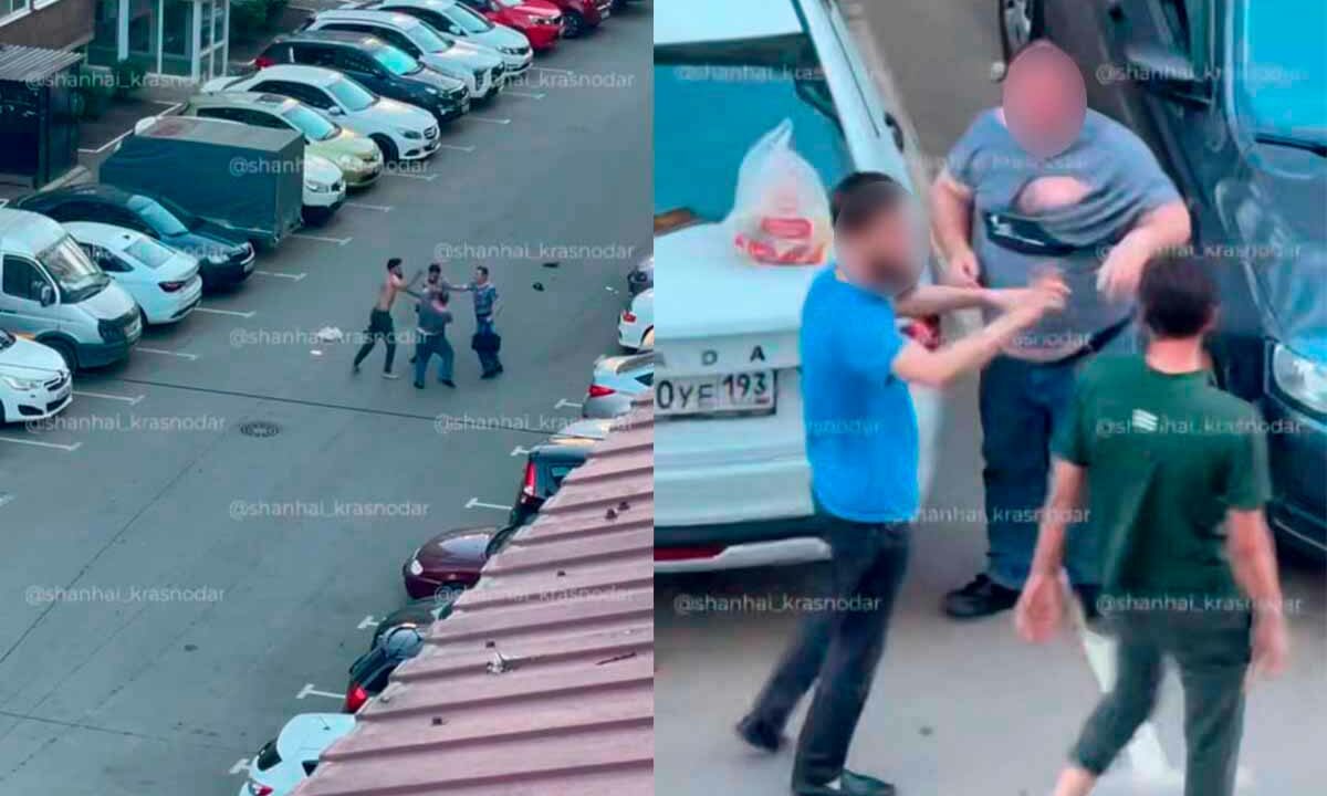 Четверо мужчин устроили драку под окнами в Музыкальном микрорайоне в Краснодаре