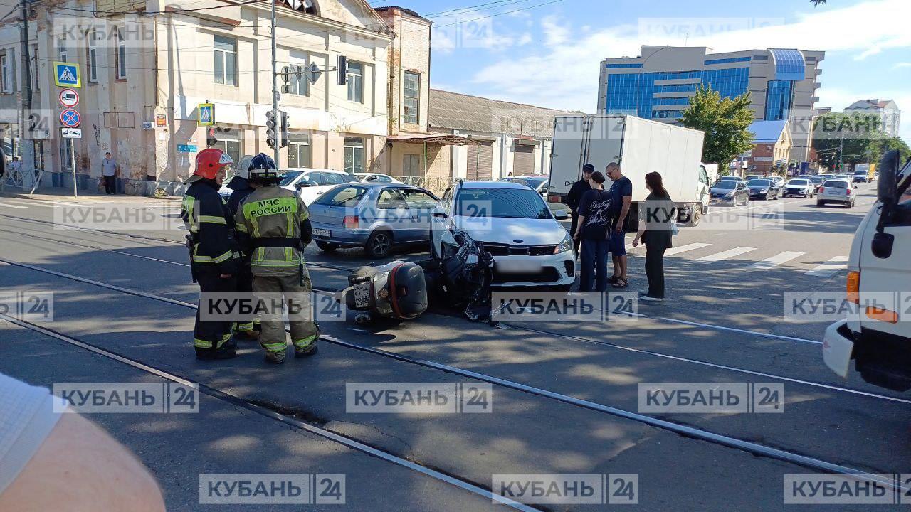 В полиции рассказали о ДТП, парализовавшем движение трамваев в Краснодаре 2 июля