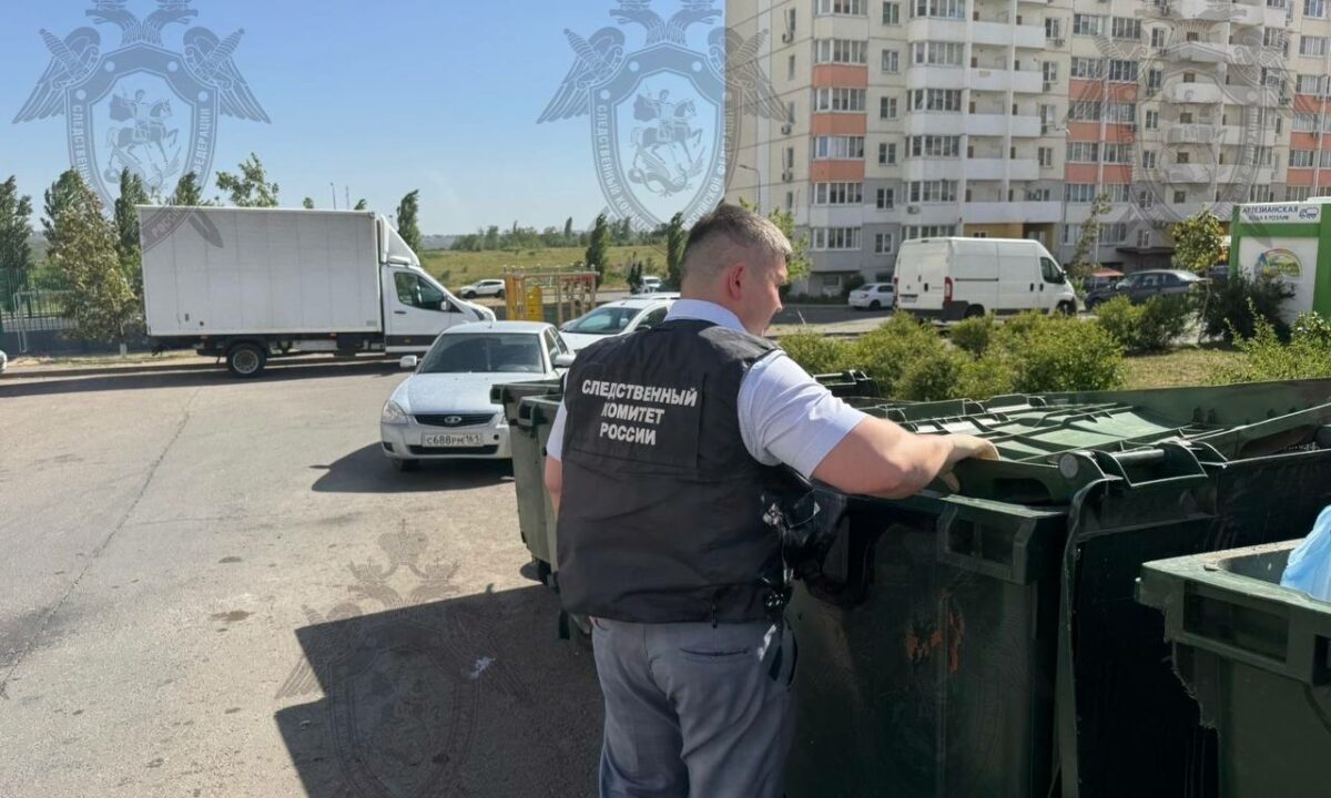 Тело новорожденного ребенка нашли в мусорном баке в Ростове-на-Дону
