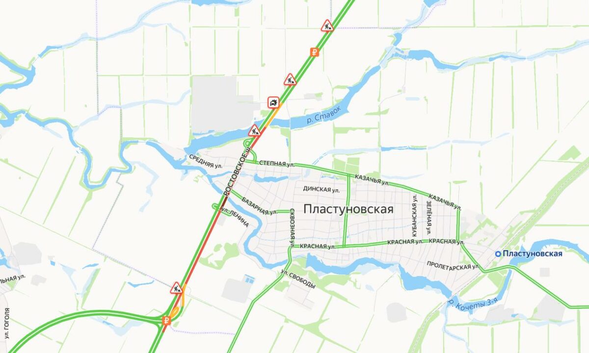 Пробка сковала почти 6 км трассы М-4 «Дон» под Краснодаром