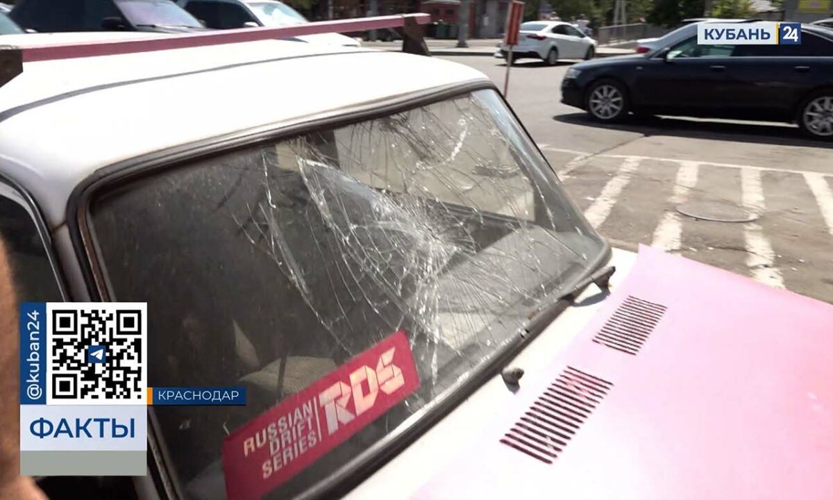 Мужчина устроил танцы на чужом автомобиле в Краснодаре