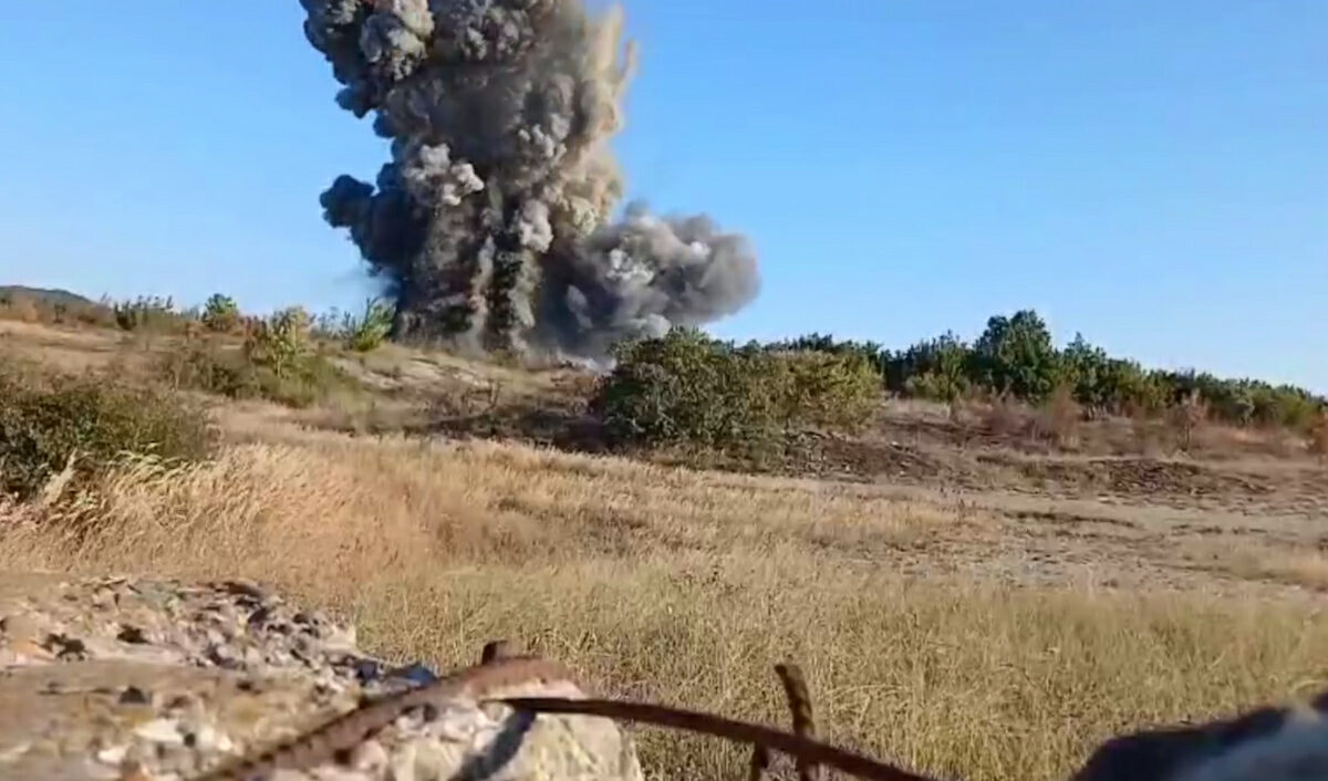 Три авиабомбы времен войны уничтожили на полигоне под Новороссийском