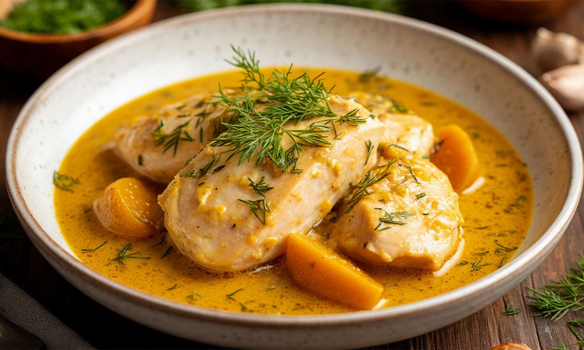 Простой рецепт куриной грудки в сметане за полчаса