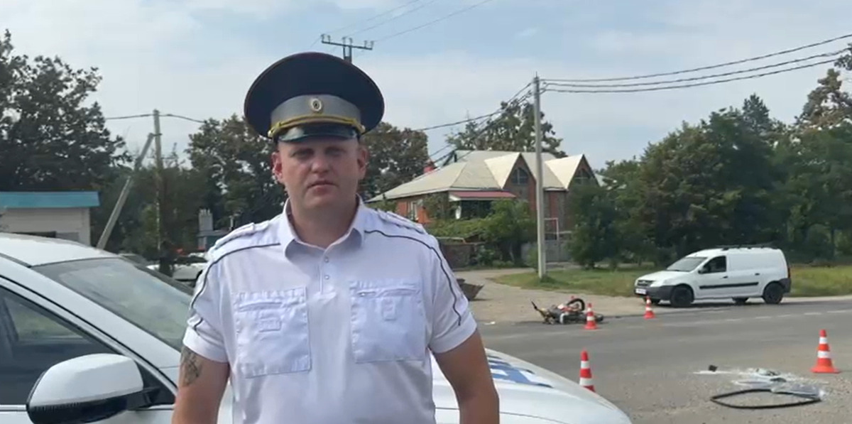 В Горячем Ключе пенсионер на питбайке скончался после ДТП с «ГАЗелью»