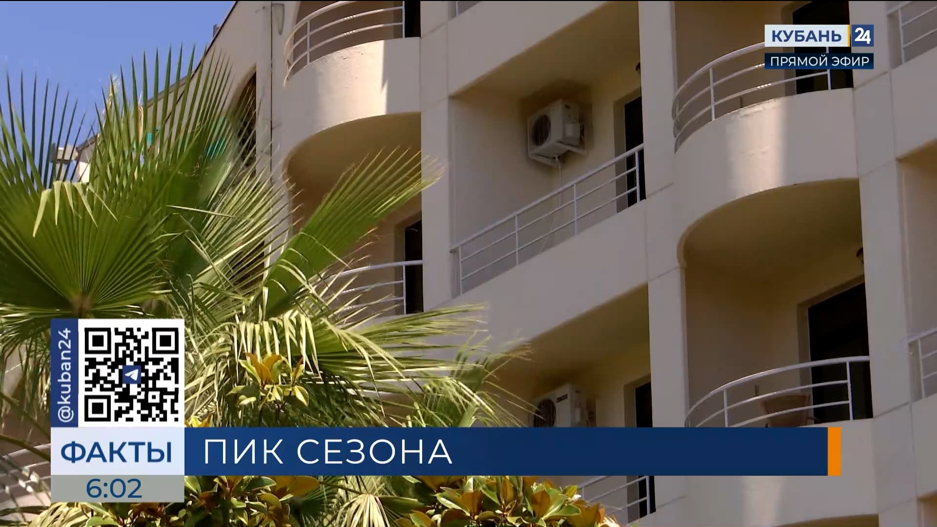 Загрузка отелей в Сочи достигла 90% в пик курортного сезона