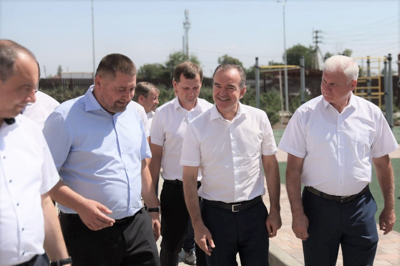 Вениамин Кондратьев с рабочим визитом посетил КФХ в Тимашевском районе