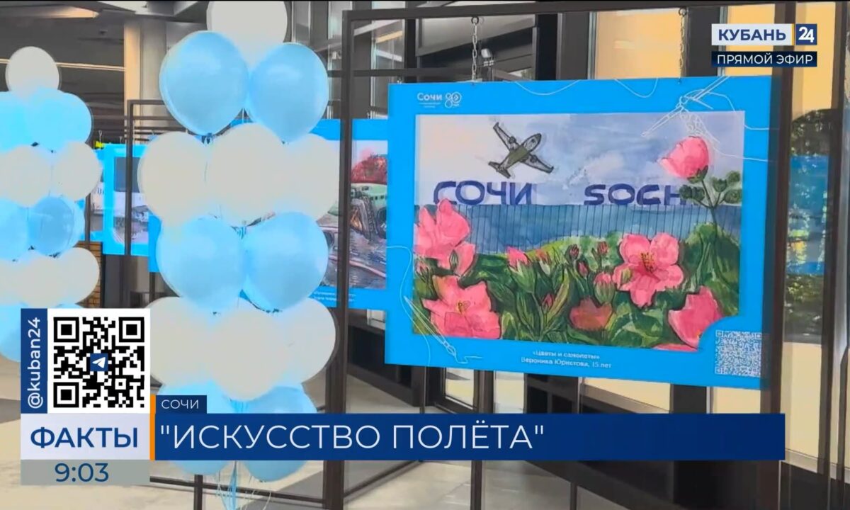 В аэропорту Сочи открылась выставка картин в преддверии Дня воздушного флота РФ