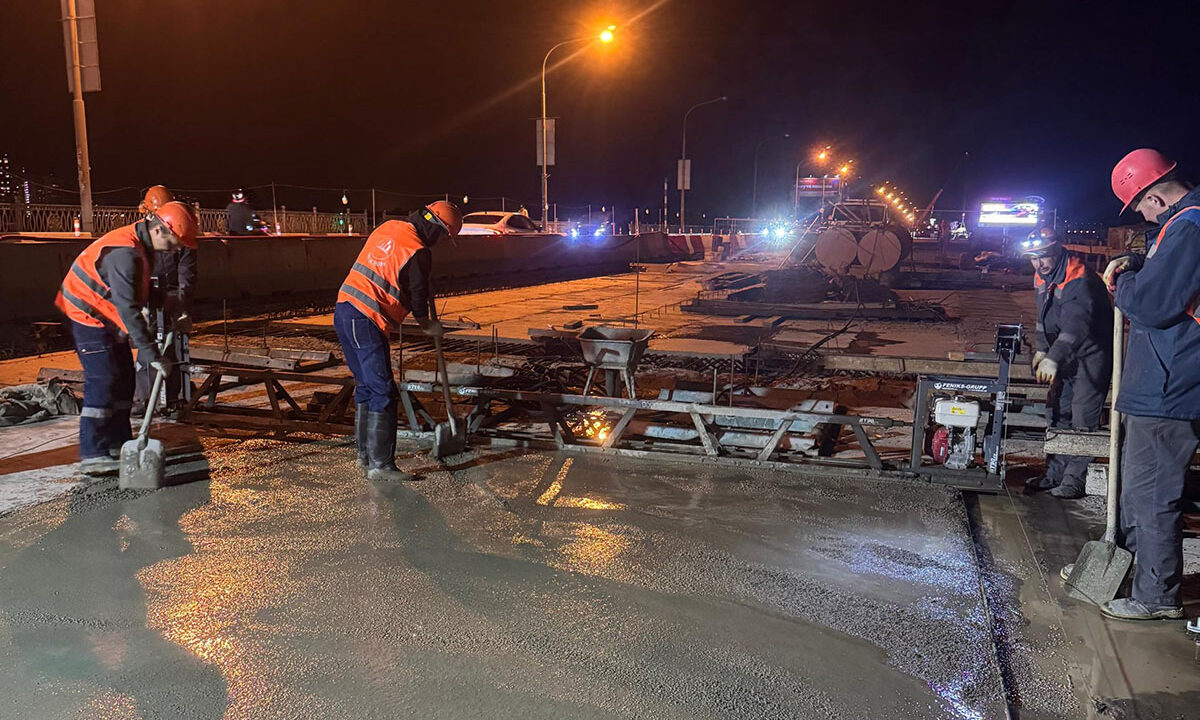 На Тургеневском мосту в Краснодаре заменили 75 балок и 20 пролетных плит