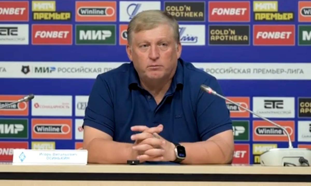 Тренер Игорь Осинькин возглавил ФК «Сочи» после отставки Морено