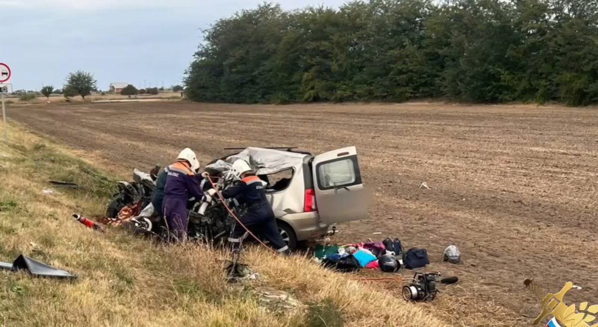 Два человека погибли и трое пострадали в лобовом ДТП с КамАЗом на Кубани