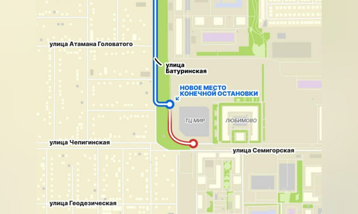 В Краснодаре с 24 сентября изменится схема движения автобуса № 91