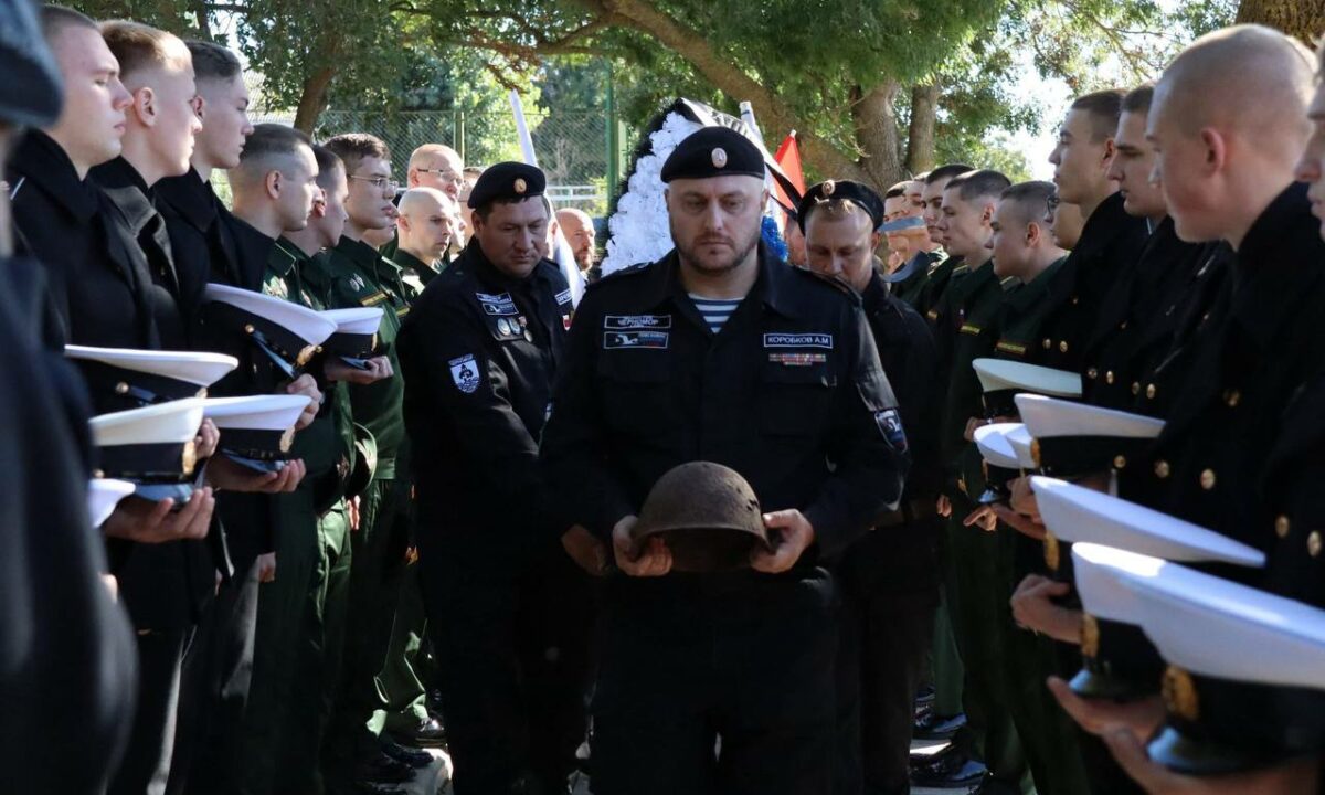 Останки трех красноармейцев перезахоронили в станице Благовещенской в Анапе