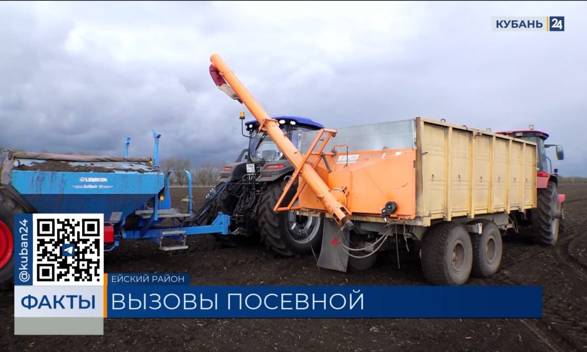 В Ейском районе сев озимых культур ведут круглосуточно из-за погоды
