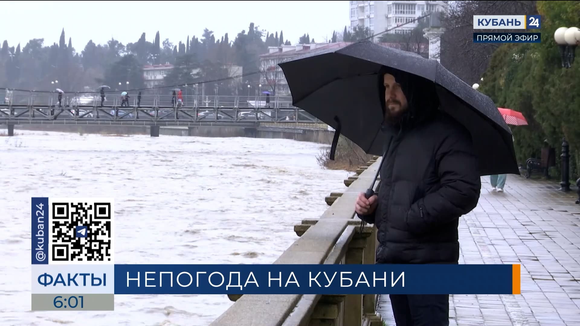 Дожди, грозы и сильный ветер сохранятся в Краснодарском крае до конца недели