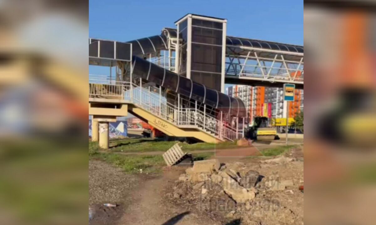 На Западном обходе Краснодара снесут построенный 3 года назад надземный переход