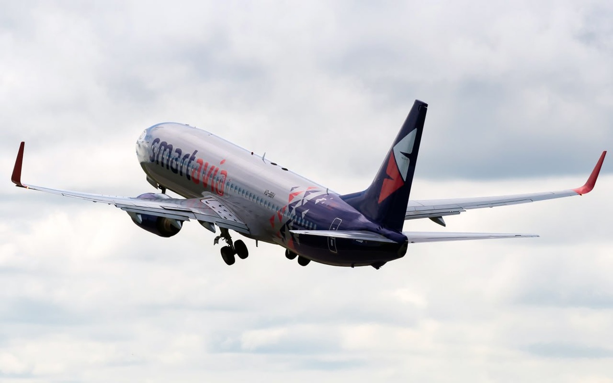 Авиакомпания Smartavia возобновила полеты из Краснодара в Санкт-Петербург