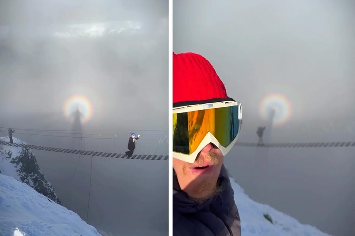 Турист занял Броккенского призрака в горах Сочи