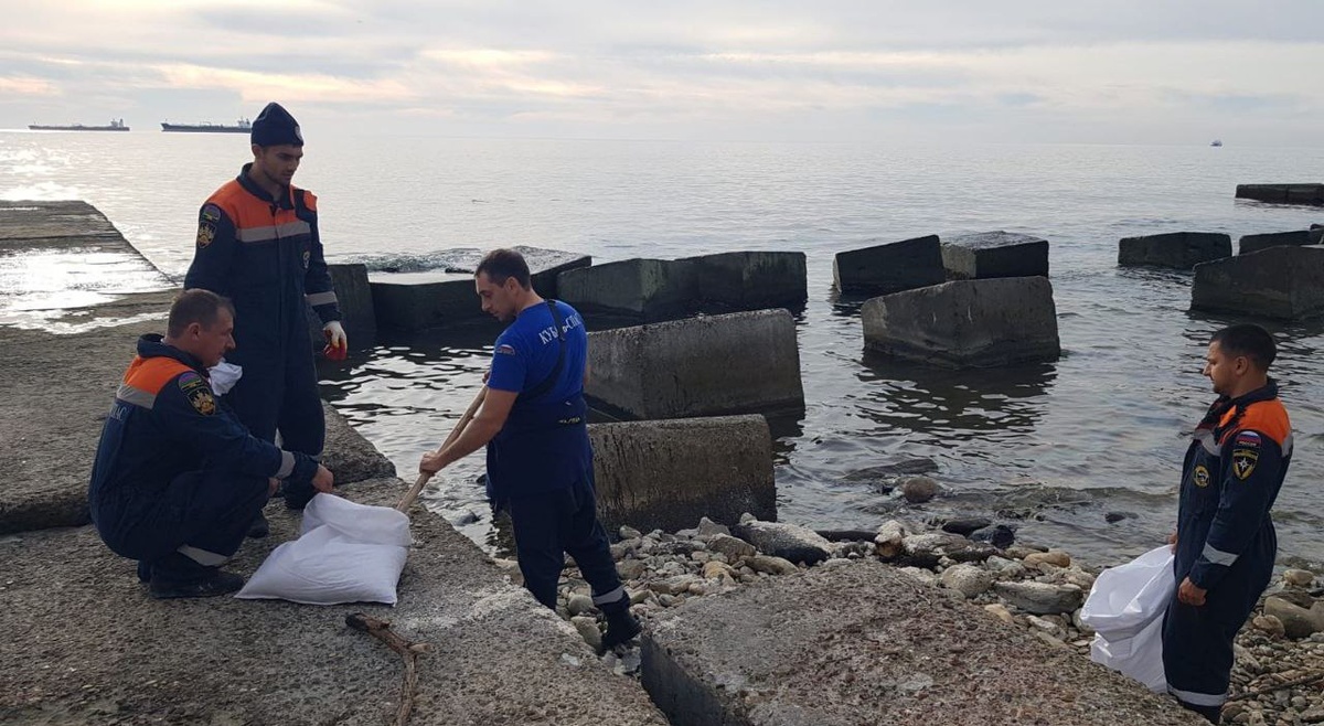 В Черном море в районе Туапсе не обнаружили пятен мазута после атаки БПЛА