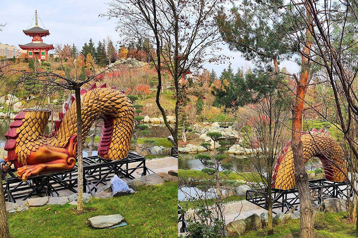 Дракон вернулся в Японский сад парка «Краснодар»