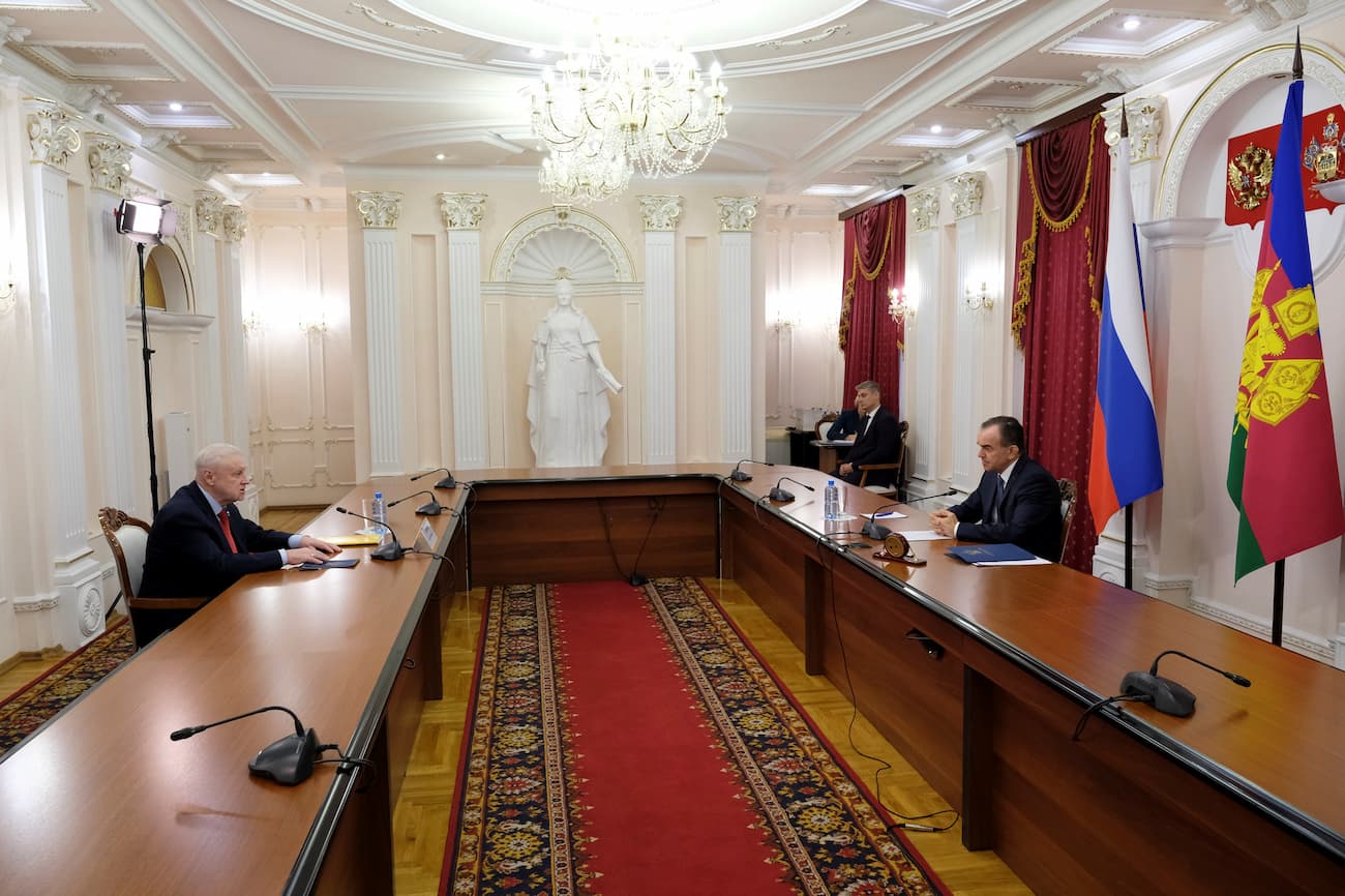 Кондратьев встретился с главой партии «Справедливая Россия» Сергеем Мироновым