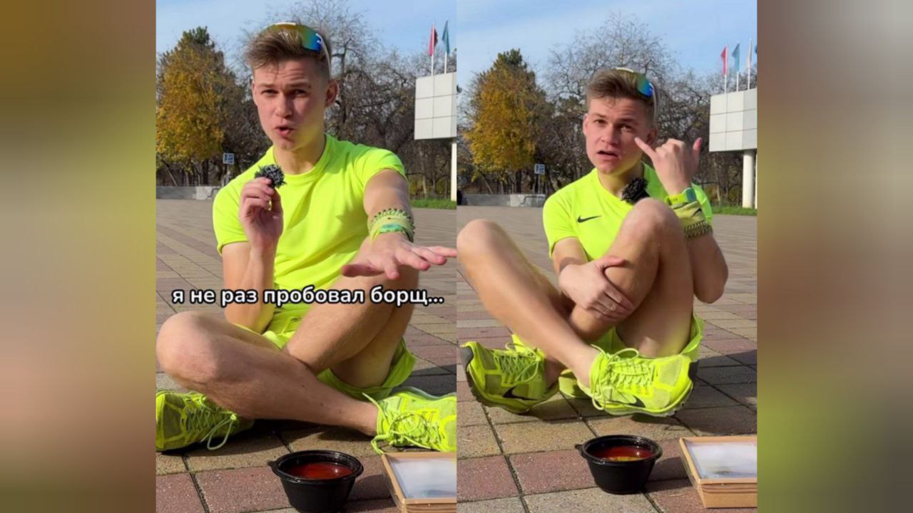 Британского блогера удивил вкус кубанского борща и поданного к нему сала