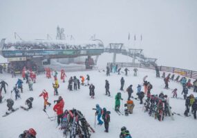 Открытие горнолыжного сезона на «Красной Поляне» в Сочи. Фоторепортаж