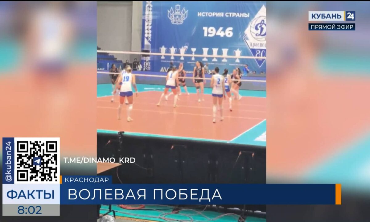 Волейболистки краснодарского «Динамо» дома обыграли «Протон» — 3:1