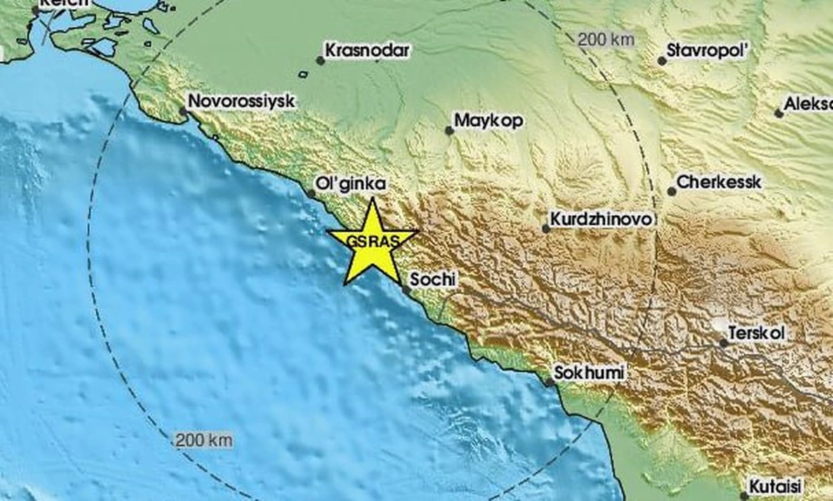 Землетрясение магнитудой 4,1 зафиксировали 4 января в горах Сочи