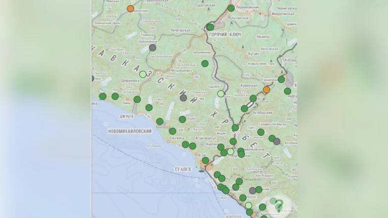 Подъем уровня воды зафиксировали в реках южной половины Краснодарского края