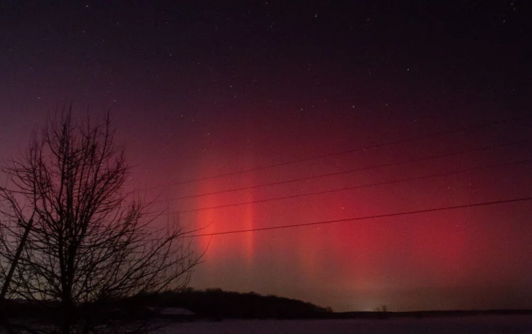 Полярное сияние заметили в небе над Кубанью ночью 20 января