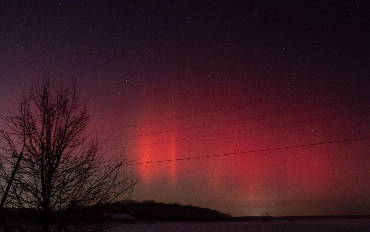 Полярное сияние заметили в небе над Кубанью ночью 20 января
