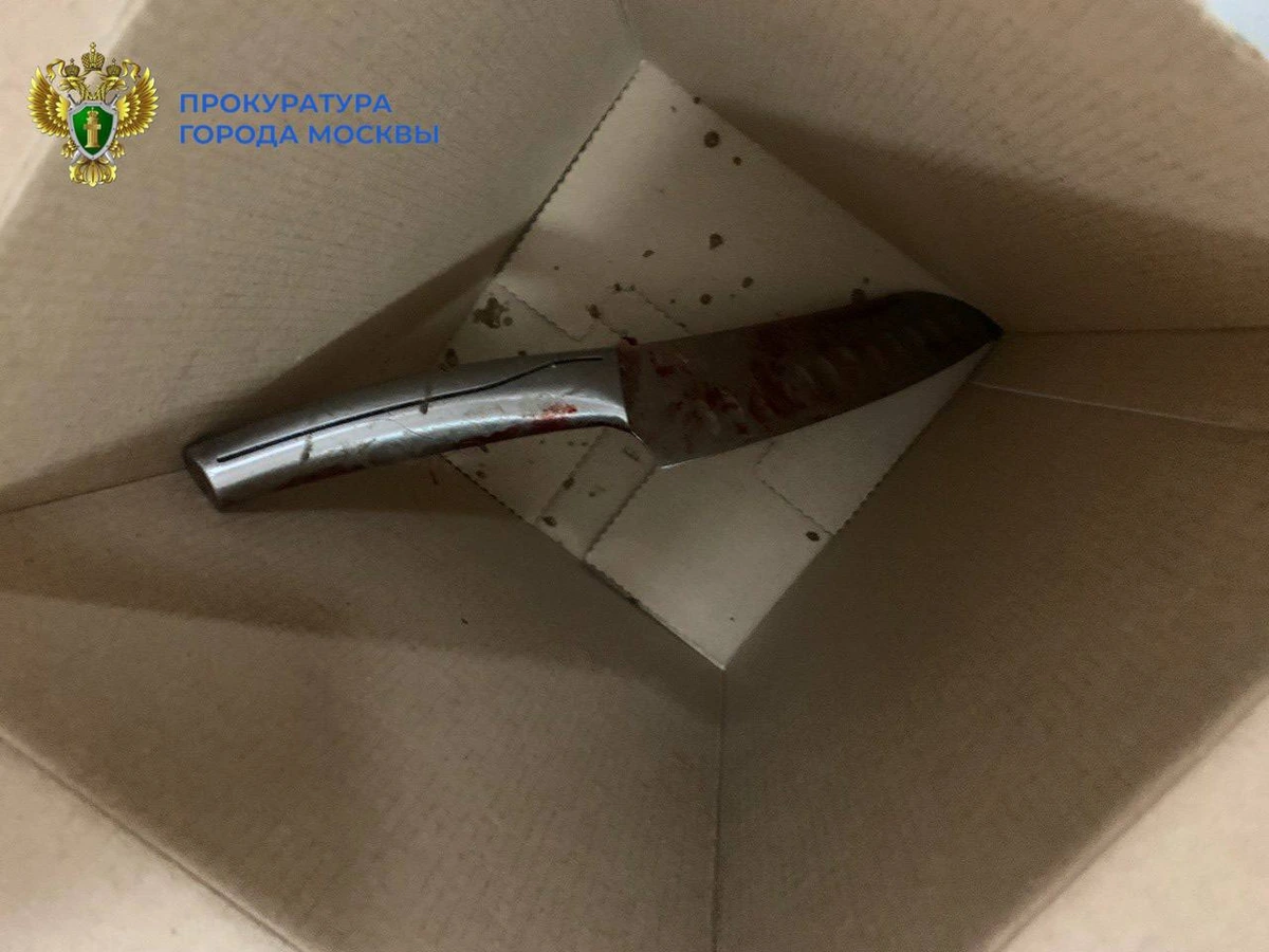 В Москве пьяный мужчина напал с ножом на жену и сына-подростка