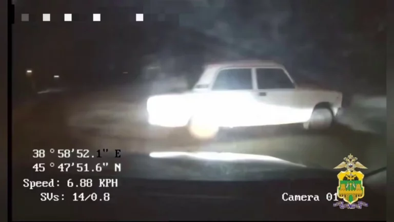 Полицейские устроили погоню за пьяным водителем на «семерке» в Брюховецкой